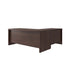Espresso |#| Commercial 71"W x 77"D Bow Front Desk 41.75"W Return/Bridge, Espresso