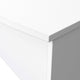 White |#| Commercial 71"W x 77"D Bow Front Desk 41.75"W Return/Bridge, White