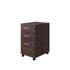 Espresso |#| Commercial 3 Drawer Mobile Pedestal with No Assembly Required in Espresso