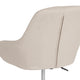 Beige Fabric |#| Home & Office Mid-Back Chair in Beige Fabric - Upholstered Chair - Swivel Chair