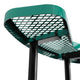 Green |#| Commercial Grade 46 Inch Round Expanded Mesh Metal Outdoor Picnic Table - Green