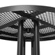 Black |#| Commercial Grade 46 Inch Round Expanded Mesh Metal Outdoor Picnic Table - Black