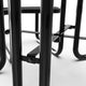 Black |#| Commercial Grade 46 Inch Round Expanded Mesh Metal Outdoor Picnic Table - Black