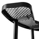 Black |#| Commercial Grade 46 Inch Round Expanded Mesh Metal Outdoor Picnic Table - Black