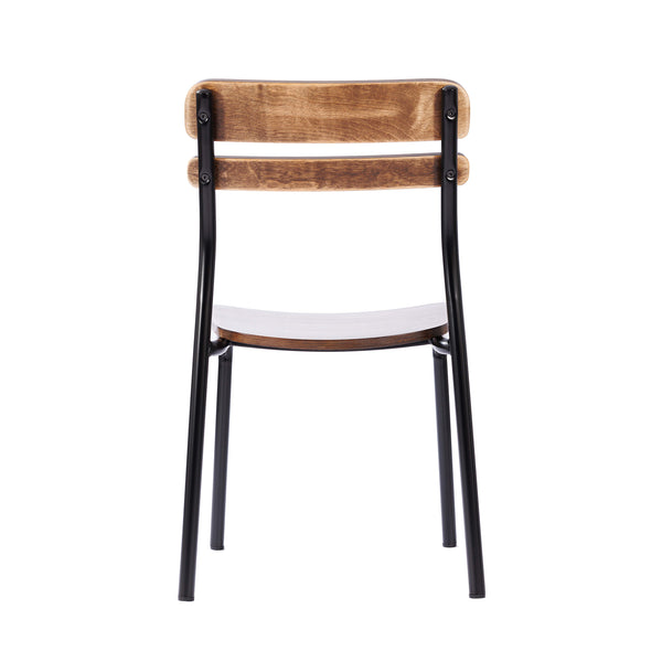 Antique Copper |#| Commercial Solid Wood Dining Chair with Black Frame and Antique Copper Finish