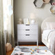 White |#| Wooden 3-Drawer Dresser with Smooth Bearing Slides for Kids Bedroom in White