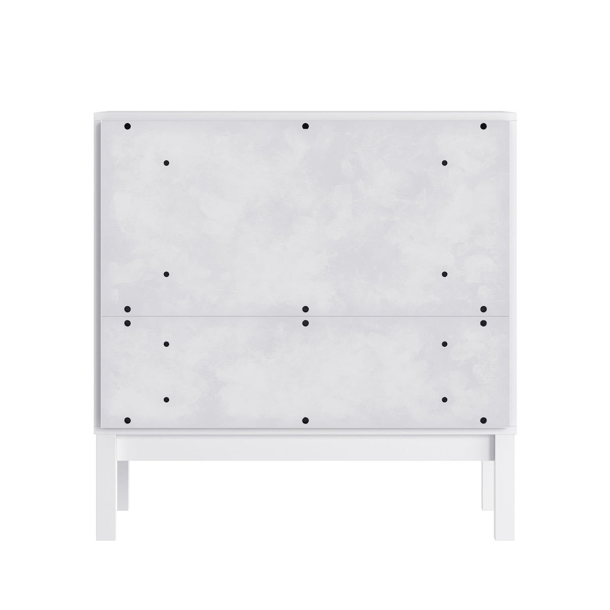 White |#| Wooden 3-Drawer Dresser with Smooth Bearing Slides for Kids Bedroom in White