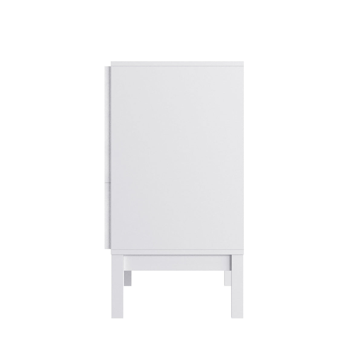 White |#| Wooden 3-Drawer Dresser with Smooth Bearing Slides for Kids Bedroom in White
