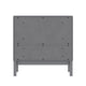 Gray |#| Wooden 3-Drawer Dresser with Smooth Bearing Slides for Kids Bedroom in Gray