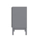 Gray |#| Wooden 3-Drawer Dresser with Smooth Bearing Slides for Kids Bedroom in Gray