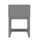 Gray |#| Wooden Night Stand for Kids Bedroom with Storage Drawer and Shelf in Gray