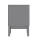 Gray |#| Wooden Night Stand for Kids Bedroom with 2 Storage Drawers in Gray