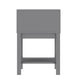 Gray |#| Wooden Night Stand for Kids Bedroom with Storage Drawer and Shelf in Gray