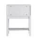 White |#| Wooden Night Stand for Kids Bedroom with Storage Drawer and Shelf in White