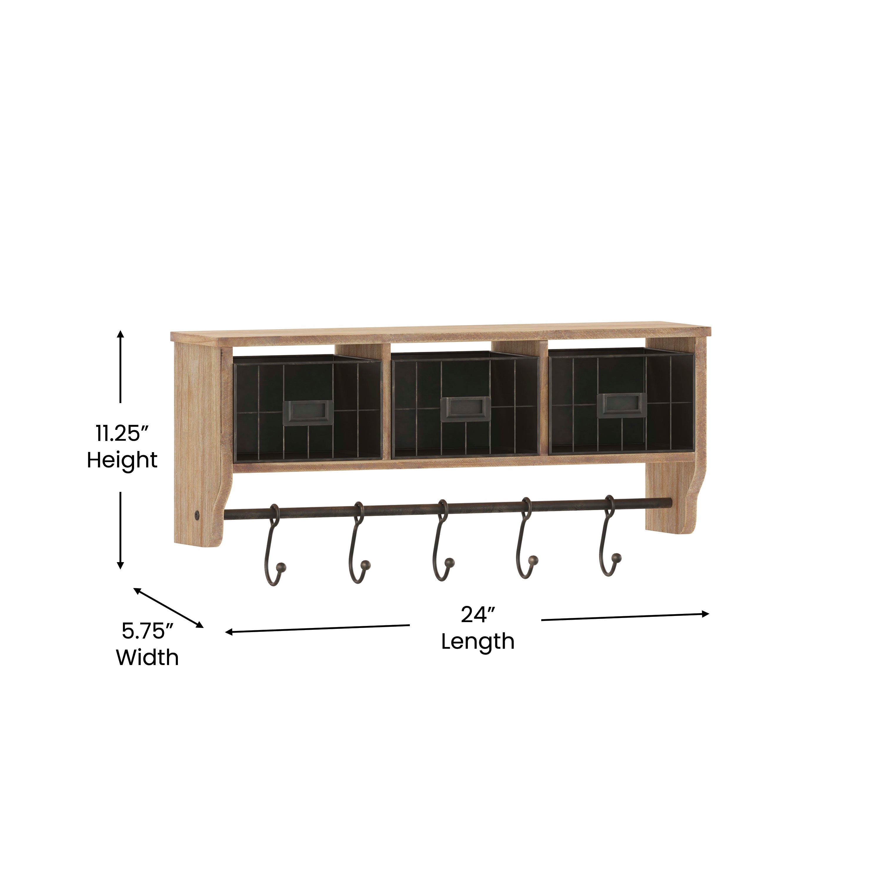 Wall Storage Rack HC HFMHD WMCRCS5 BizChair