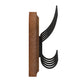 Brown |#| Vintage Wall Mounted Coat Rack with 5 Coat Hooks in Classic Brown Finish