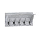 White Wash |#| Wall Mounted Coat Rack with Upper Shelf and Coat Hooks in Whitewashed Finish