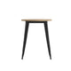 Brown/Black |#| 23.75inch RD Commercial Poly Resin Restaurant Table with Steel Frame-Brown/Black