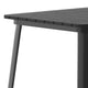 Black |#| 31.5inch SQ Commercial Poly Bar Top Restaurant Table with Steel Frame-Black/Black