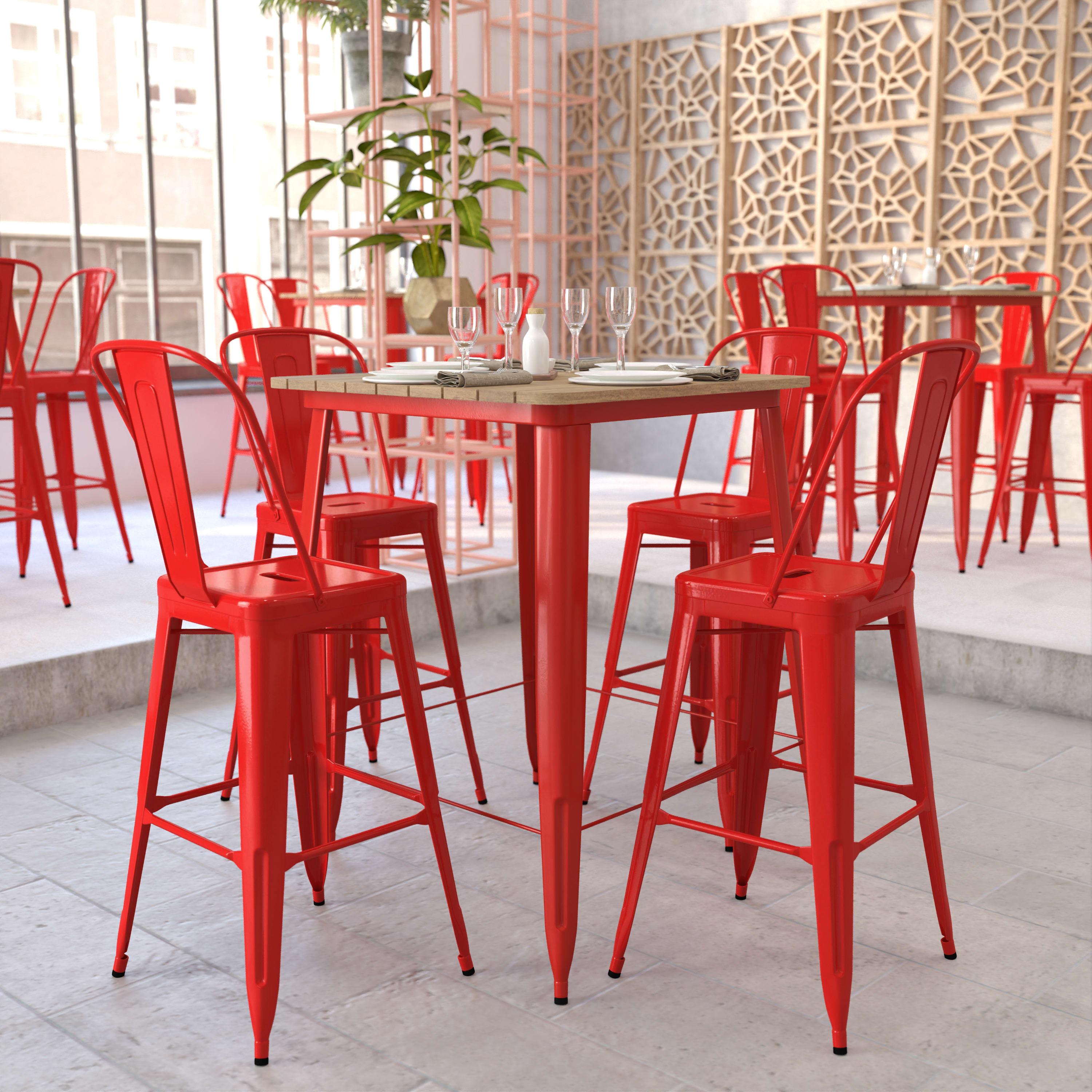 31.5 RD Patio Bar Top Table JJ T14619H 80 BizChair