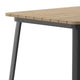 Brown/Black |#| 31.5inch SQ Commercial Poly Bar Top Restaurant Table with Steel Frame-Brown/Black