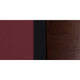 Walnut Wood Back/Burgundy Vinyl Seat/Black Metal Frame |#| Black 3 CIR Back Metal Restaurant Chair - Walnut Wood Back, Burgundy Vinyl Seat