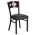 Decorative 3 Circle Back Metal Restaurant Chair