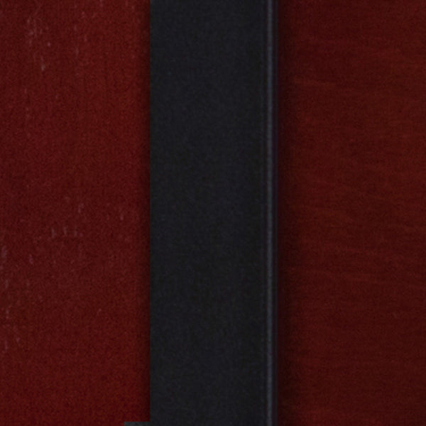 Mahogany Wood Back/Blue Vinyl Seat/Black Metal Frame |#| Black 4 Square Back Metal Barstool - Mahogany Wood Back, Blue Vinyl Seat