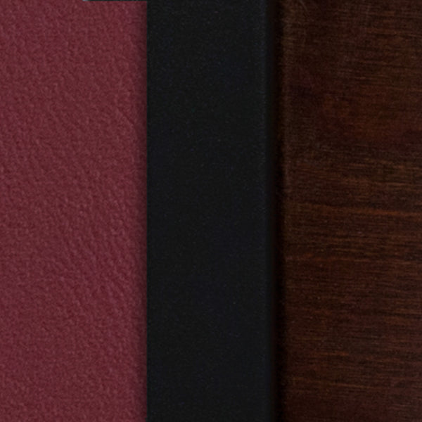 Walnut Wood Back/Walnut Wood Seat/Black Metal Frame |#| Black Slat Back Metal Restaurant Barstool - Walnut Wood Back & Seat