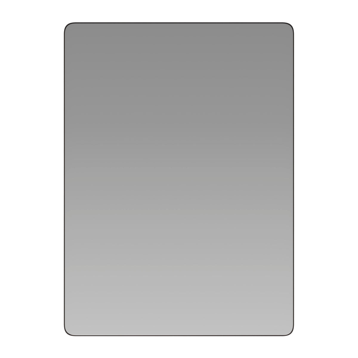 22"W x 30"L |#| Horizontal or Vertical Accent Wall Mount Mirror with Black Metal Frame-22" x 30"