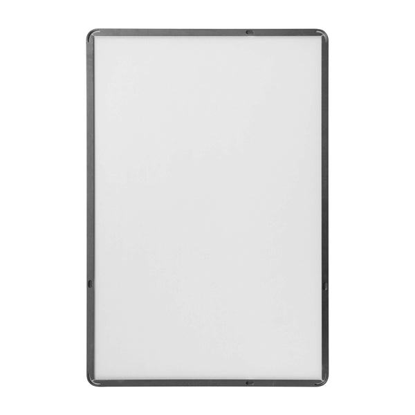 22"W x 30"L |#| Horizontal or Vertical Accent Wall Mount Mirror with Black Metal Frame-22" x 30"