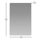 24"W x 36"L |#| Horizontal or Vertical Accent Wall Mount Mirror with Black Metal Frame-24" x 36"