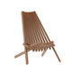 Brown |#| Commercial Indoor/Outdoor Low Profile Acacia Wood Patio Folding Chair in Brown