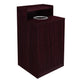 Mahogany |#| Commercial Grade 32 Gallon Wood Tray Top Trash Enclosure with Drop Hole-Mahogany