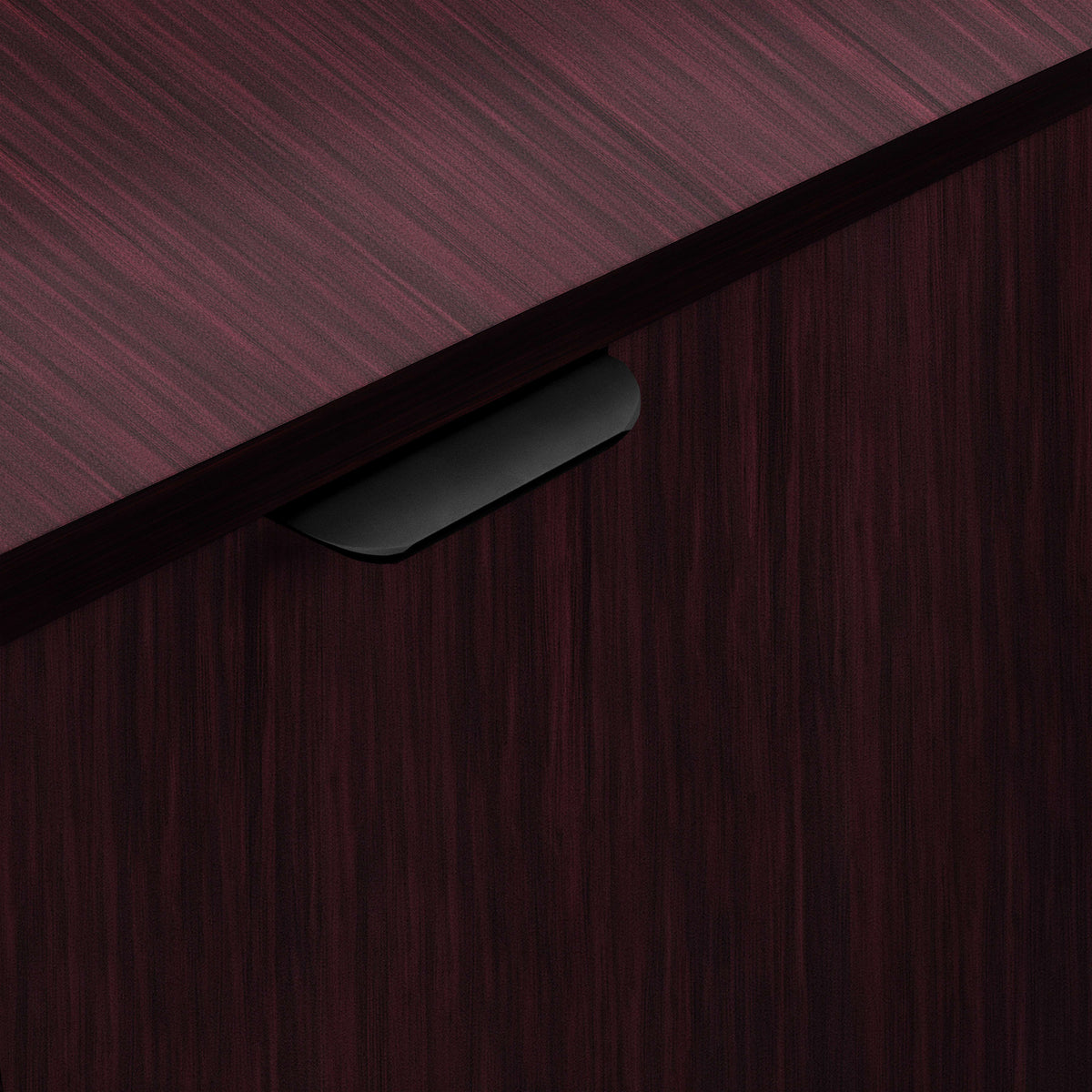 Mahogany |#| Commercial Grade 32 Gallon Wood Tray Top Trash Enclosure with Drop Hole-Mahogany