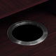 Mahogany |#| Commercial Grade 32 Gallon Wood Tray Top Trash Enclosure with Drop Hole-Mahogany