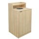 Oak |#| Commercial Grade 32 Gallon Wood Tray Top Trash Enclosure with Drop Hole-Oak