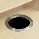 Oak |#| Commercial Grade 32 Gallon Wood Tray Top Trash Enclosure with Drop Hole-Oak