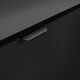 Black |#| Commercial Grade 32 Gallon Wood Tray Top Trash Enclosure with Drop Hole-Black