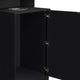 Black |#| Commercial Grade 32 Gallon Wood Tray Top Trash Enclosure with Drop Hole-Black