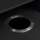 Black |#| Commercial Grade 32 Gallon Wood Tray Top Trash Enclosure with Drop Hole-Black