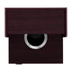 Mahogany |#| Commercial Grade 32 Gallon Wood Tray Top Trash Enclosure with Drop Hole-Mahogany