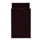 Mahogany |#| Commercial Grade 32 Gallon Wood Tray Top Trash Enclosure with Drop Hole-Mahogany