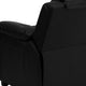 Black LeatherSoft |#| Deluxe Padded Contemporary Black LeatherSoft Kids Recliner with Storage Arms