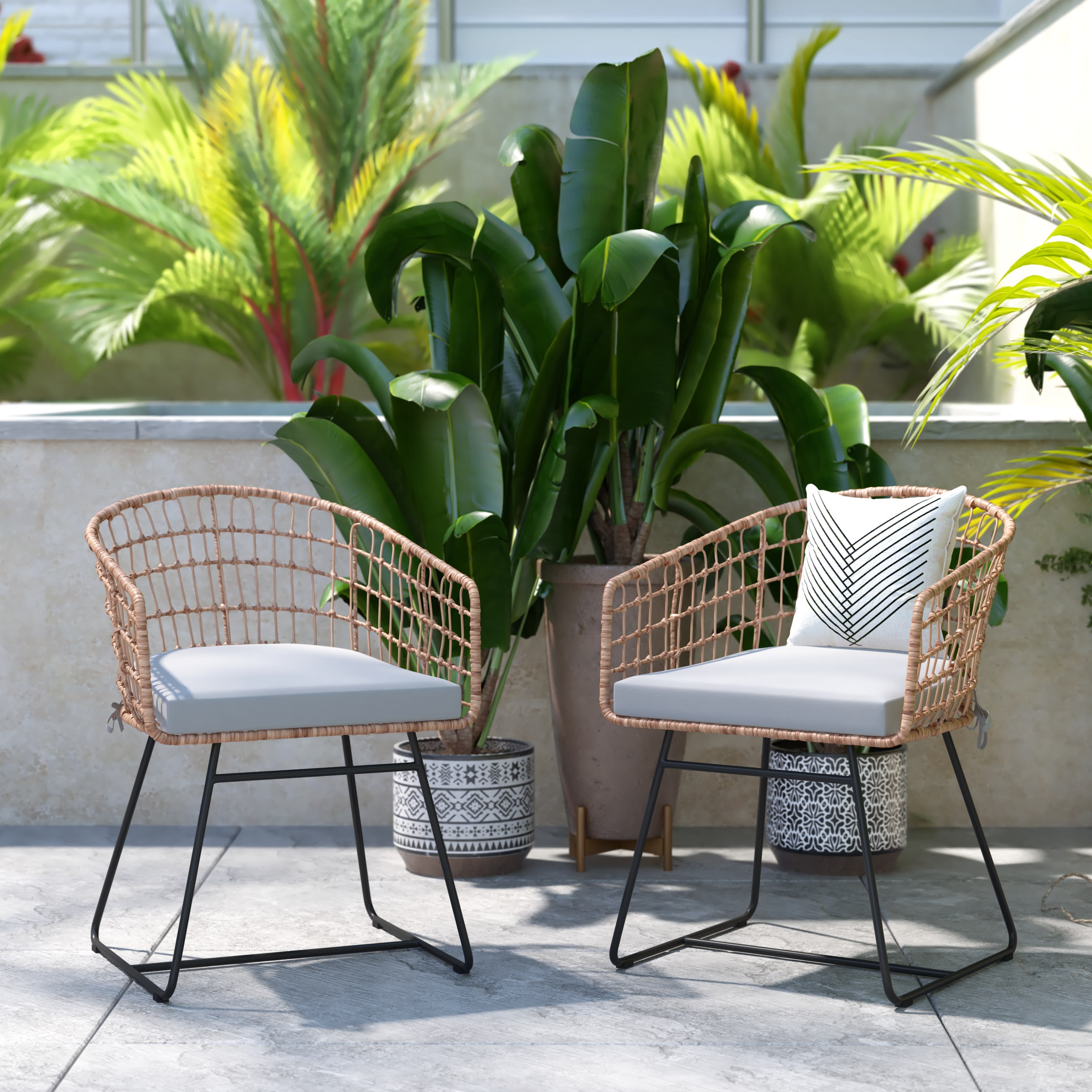 2PK Rope Chair Cushion TW VN015 15 BizChair