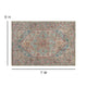 5' x 7' |#| 5' x 7' Indoor Polyester Vintage Medallion Area Rug in Blue Multicolor