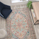 5' x 7' |#| 5' x 7' Indoor Polyester Vintage Medallion Area Rug in Blue Multicolor