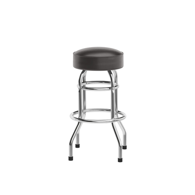 Double Ring Chrome Barstool - View 1