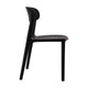 Black |#| Commercial All-Weather Resin Patio Stack Chair with Contoured Backrest