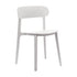White |#| Commercial All-Weather White Resin Patio Stack Chair with Contoured Backrest